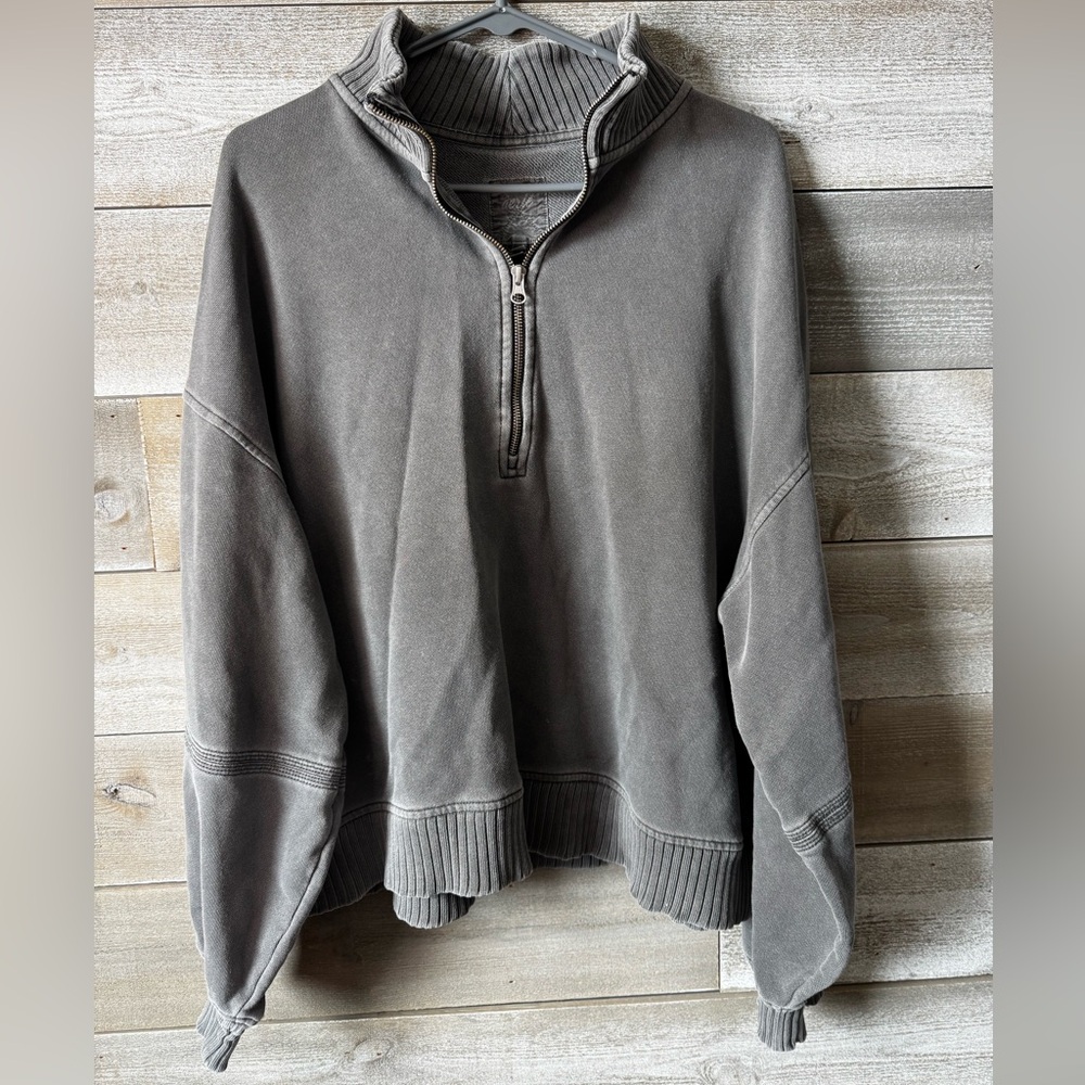 Aerie Sun's Out Quarter Zip Sweatshirt